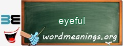 WordMeaning blackboard for eyeful